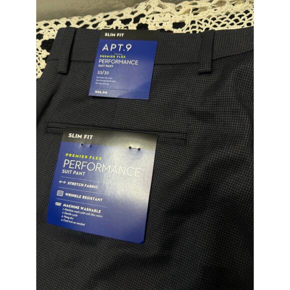 APT.9 Performance Suit Pants → Size 33x32 → Dark Gray → 345 - Picture 4 of 4